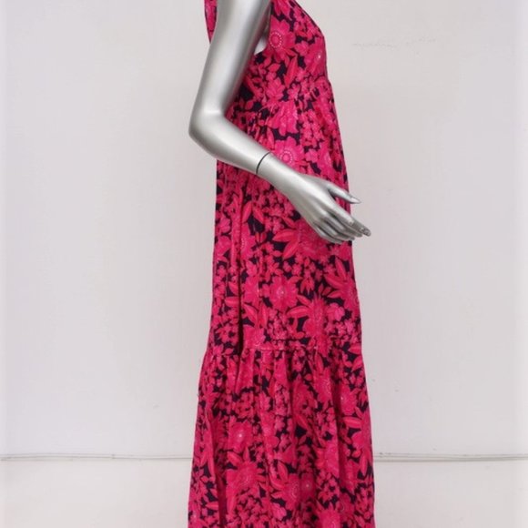 Aloha Marina Maxi Dress Kona Pink Floral - Picture 2 of 8